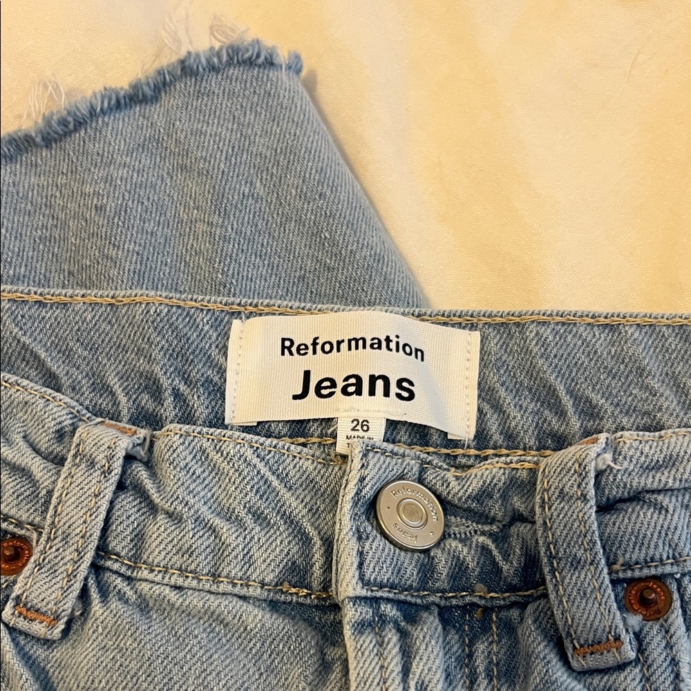 Reformation Denim Maxi Skirt